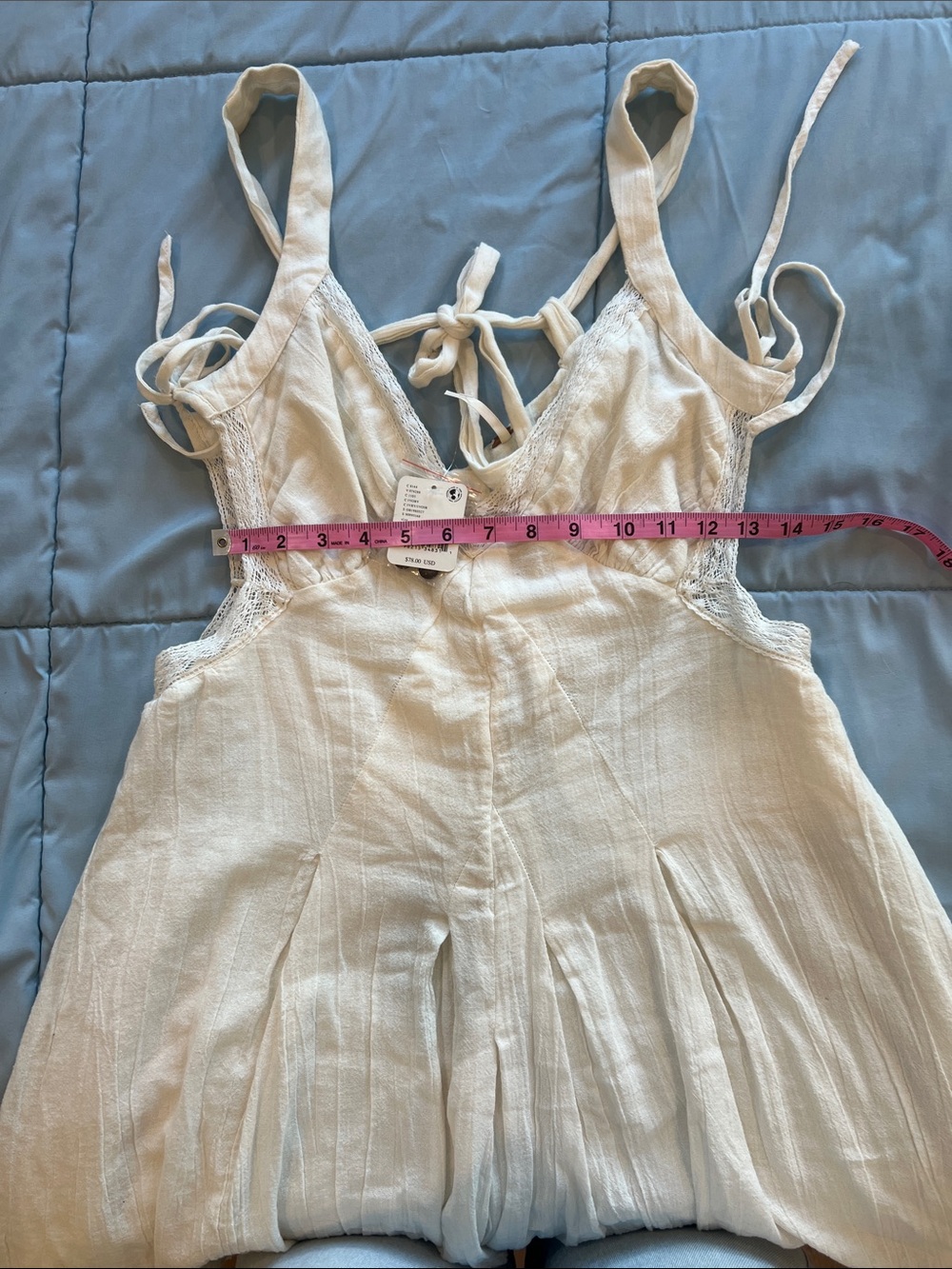 Free People Cream Mini Dress - Picture 3 of 4
